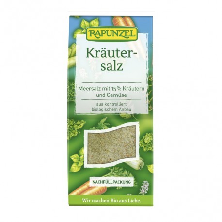 sales, condimentos y salsas SAL HIERBAS KRAUTERSALZ RAPUNZEL 500 G