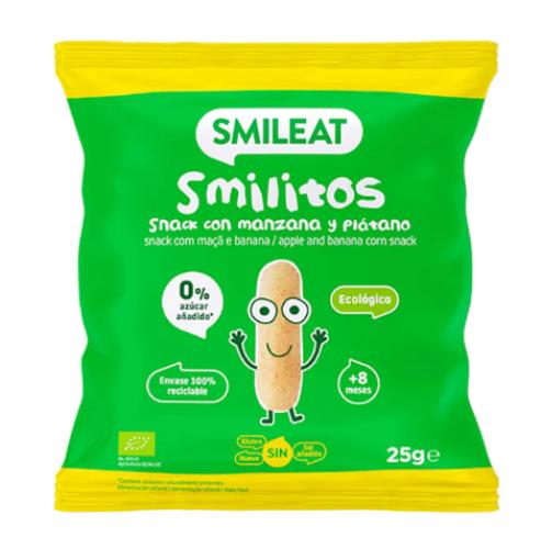 alim infantil SMILITOS SABOR MANZANA Y PLATANO ECO 25G