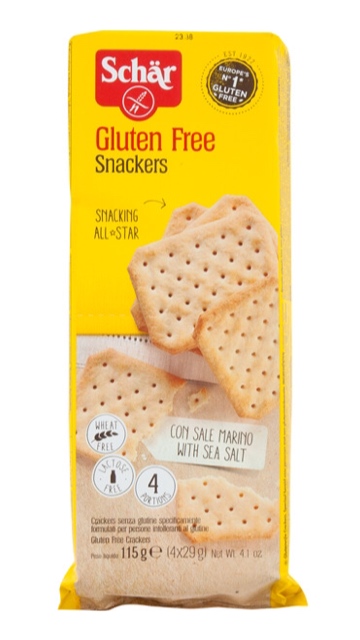 celiacos SNACKERS 115 gr. - GALLETAS SALADAS