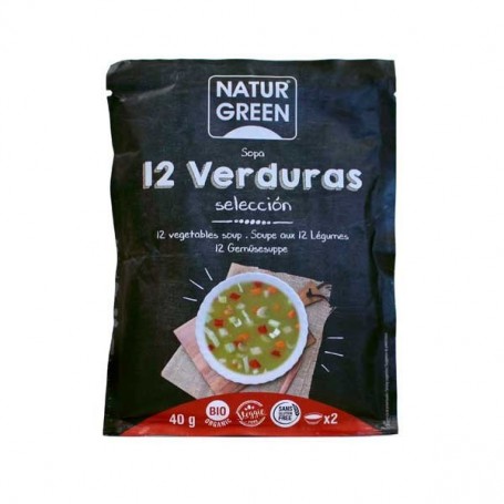 sales, condimentos y salsas SOPA 12 VERDURAS SELECCION BIO S/G 40 g