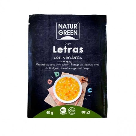 sales, condimentos y salsas SOPA DE LETRAS CON VERDURAS BIO VEG 40 g