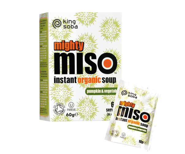 sales, condimentos y salsas SOPA DE MISO CON CALABAZA Y VERDURAS SIN GLUTEN BIO, 6 x 10GR