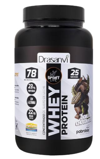 deporte WHEY PROTEIN CONCENTRADA DOBLE CHOCOLATE 750G SPORT LIVE