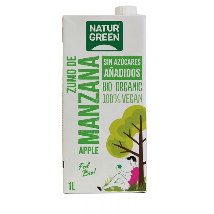 bebidas ZUMO DE MANZANA BIO S/G 1L