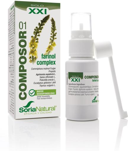 extractos de plantas COMPOSOR 01 FARINOL COMPLEX SXXI 50ML