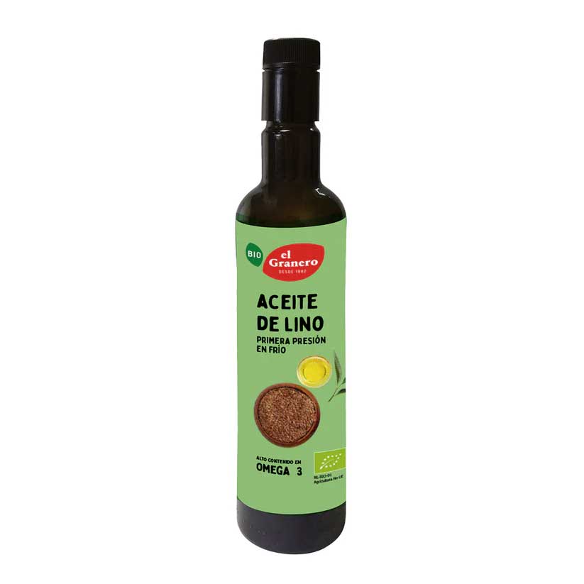 aceites y vinagres ACEITE DE LINO DE 1ª PRESION EN FRIO BIO 500ML