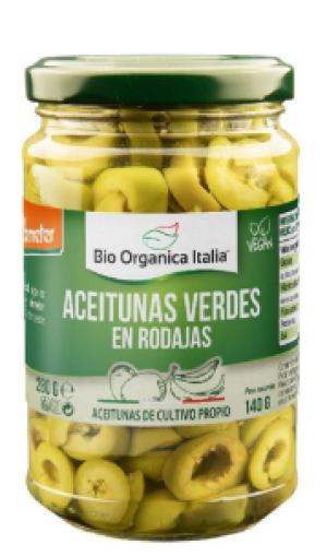 conservas ACEITUNAS VERDES EN RODAJAS 280G