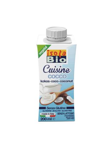 sales, condimentos y salsas CREMA PARA COCINAR DE COCO BIO, 200 ml