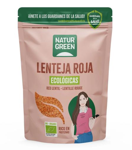 legumbres y verduras desecadas LENTEJA ROJA 500G BIO