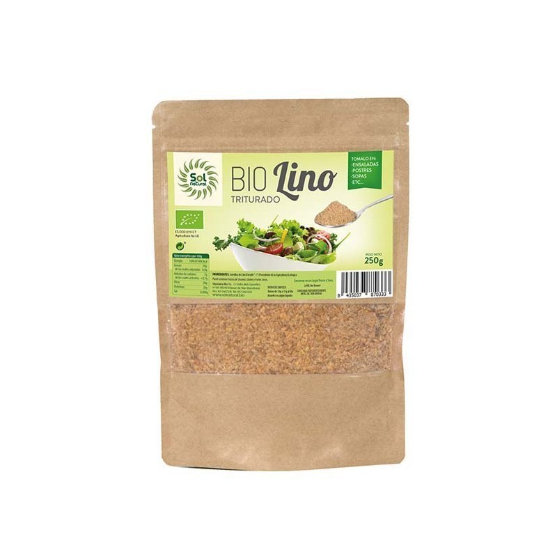 granos y semillas LINO DORADO MOLIDO BIO S/G 250GR