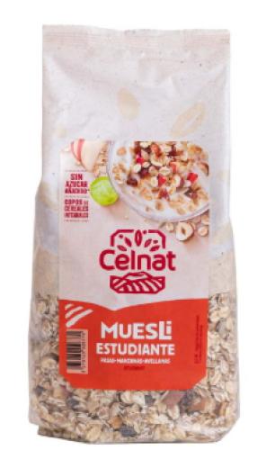 copos, mueslis y salvados MUESLI DE ESTUDIANTE S/AZUCAR BIO 500GRS