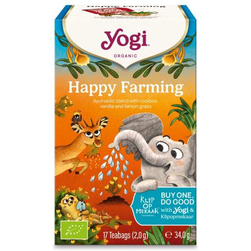 plantas en filtro YOGI TEA HAPPY FARMING BIO 17 BOLSAS